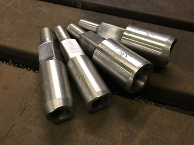 Nigel has finished machining a small batch of rotary caulking tools which are also ready for hardening.