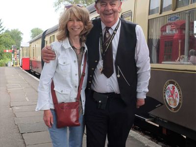 Kerry Haine Station Master and Helen Worth