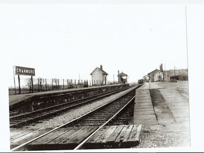 A picture showing the second platform back in the 1950's.