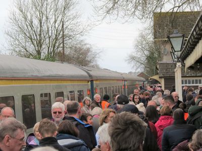 The station was packed!