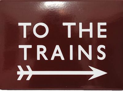 to the trains